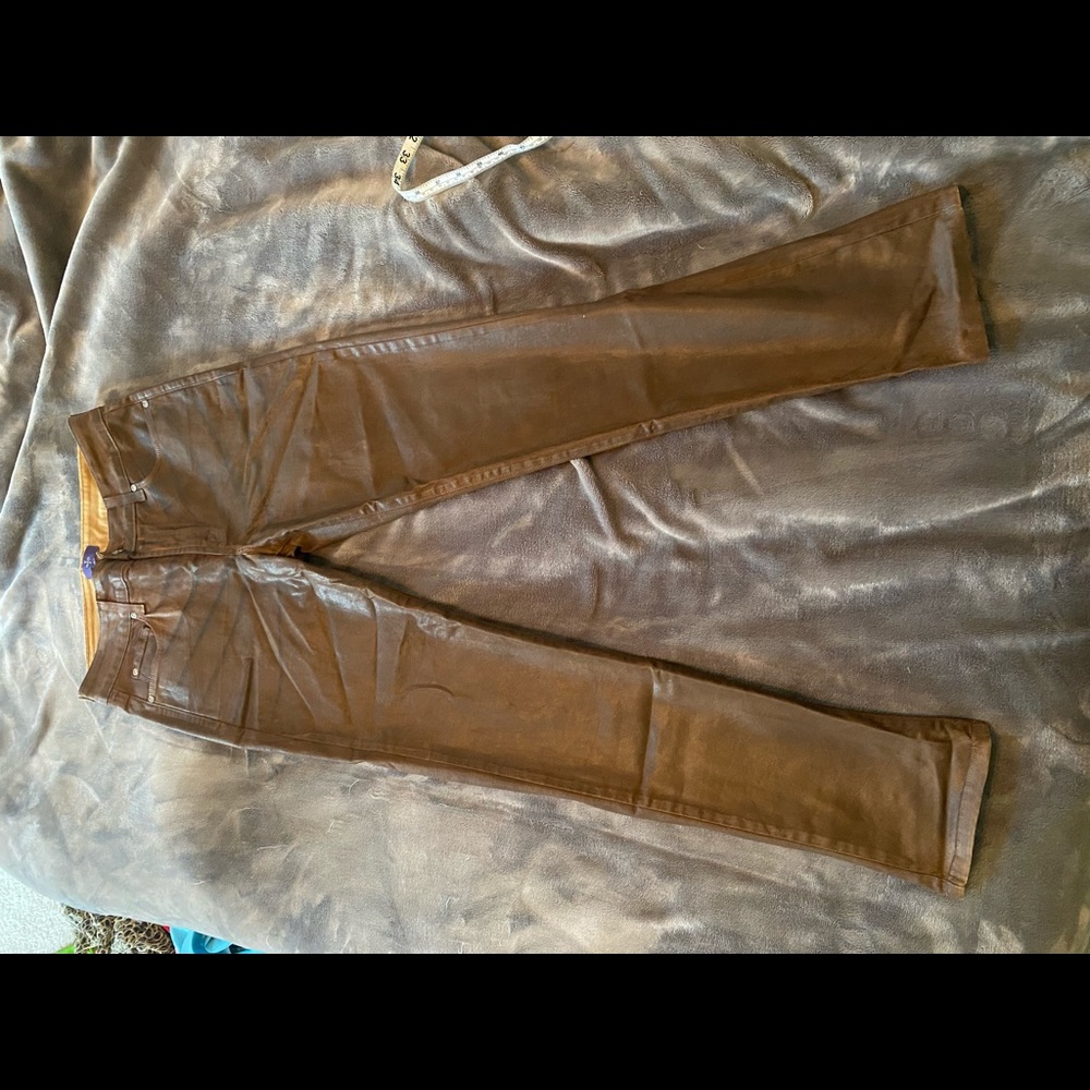 NYDJ lift tuck technology size 6 brown trousers